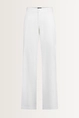 Poplin broek met wijde pijpen
