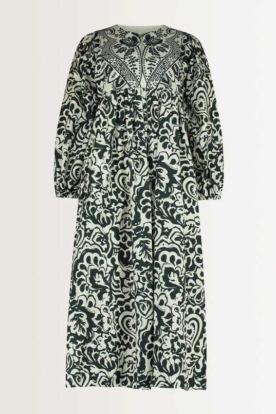 Poplin jurk met print Anzio Max Mara Weekend