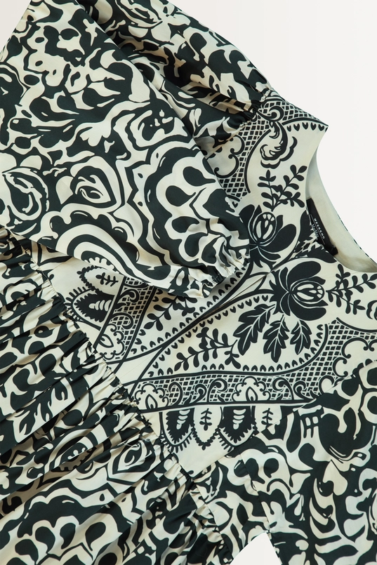 Poplin jurk met print Anzio Max Mara Weekend