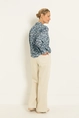 Print blouse met subtiele structuur