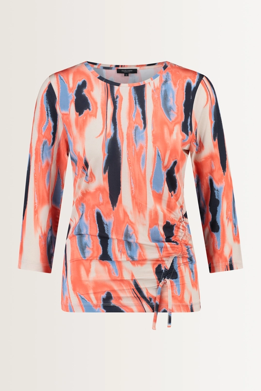 Printtop met plooidetails