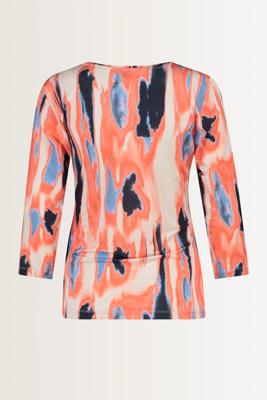 Printtop met plooidetails