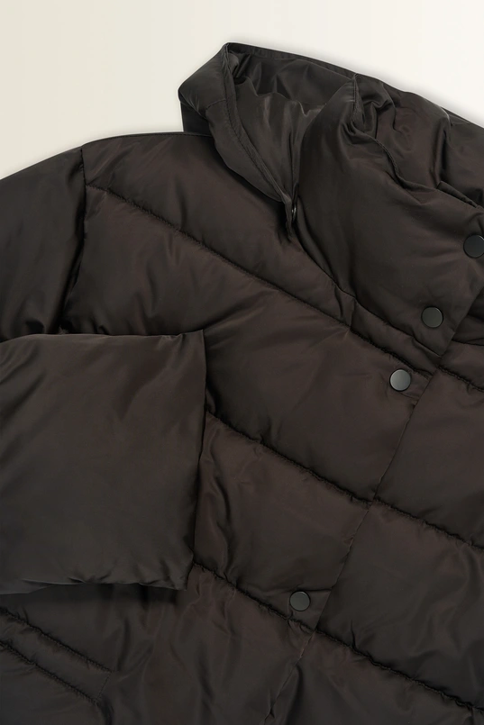 Pufferjas met capuchon en verstelbare taille MAURA
