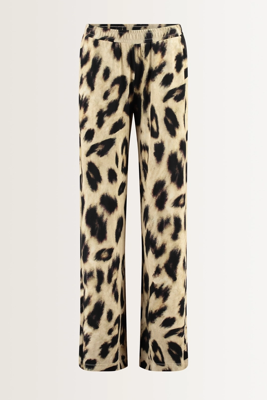 Pull-on pantalon luipaardprint