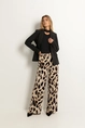 Pull-on pantalon print