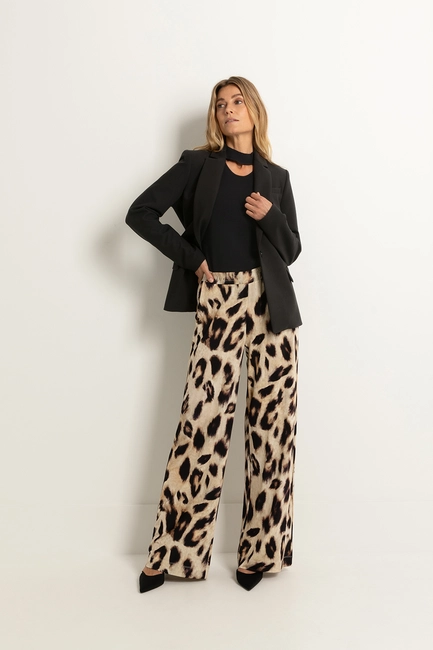 Pull-on pantalon print