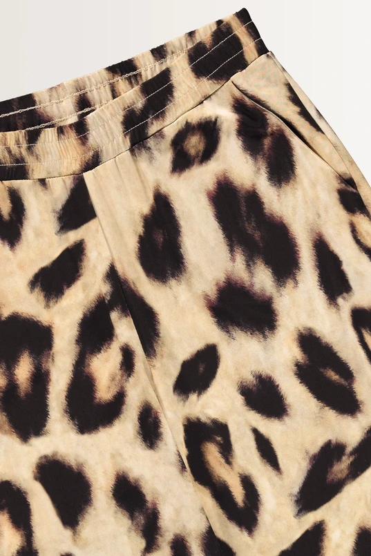 Pull-on pantalon print