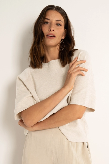 Pullover cotton boxy fit