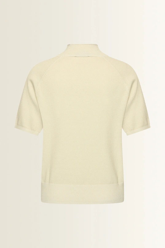 Pullover cotton viscose Lurex short sleeves