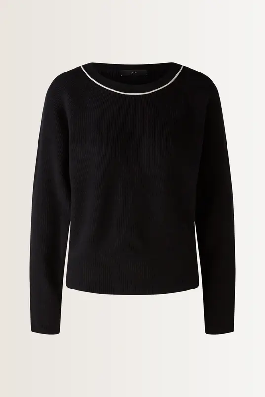 Pullover met contrasterende details OUI