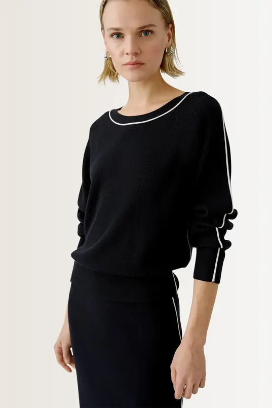Pullover met contrasterende details OUI