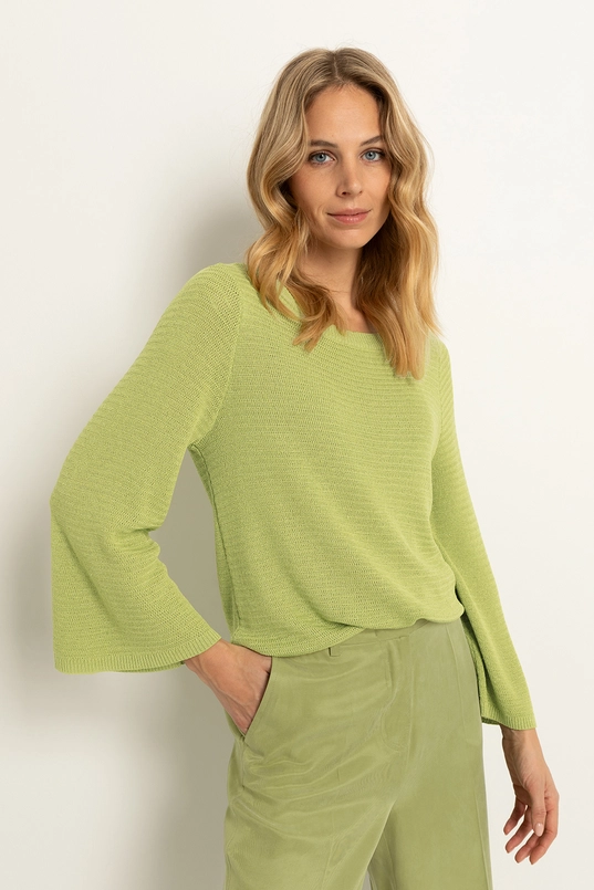 Pullover met uitlopende mouwen