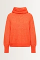 Pullover van zachte alpacamix met col