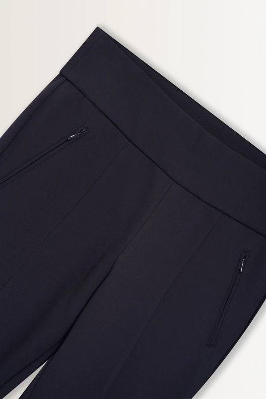 Punto stretch legging met persvouw