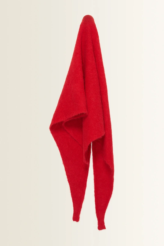 Puntshawl van zachte alpacamix