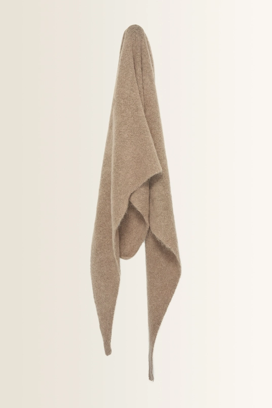 Puntshawl van zachte alpacamix