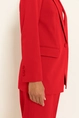 Rechte blazer in wolmix