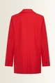 Rechte blazer in wolmix