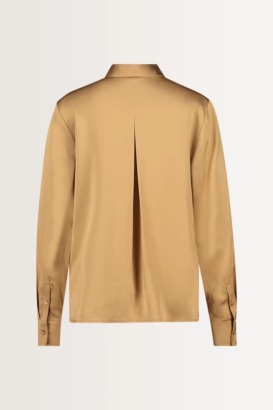 Rechte blouse met borstzakken