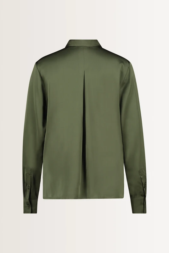 Rechte blouse met borstzakken