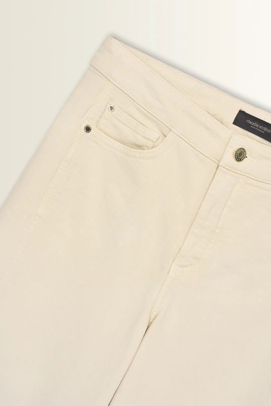 Rechte jeans met subtiel paneeleffect