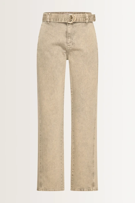 Rechte jeans subtiele wassing