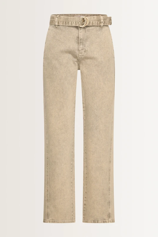 Rechte jeans subtiele wassing