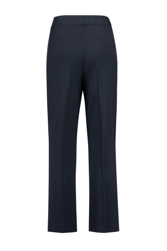 Rechte pantalon met knoopdetail