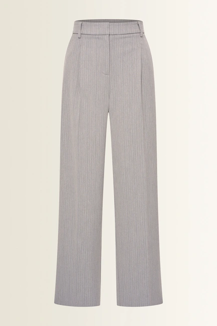 Rechte pantalon met krijtstreep