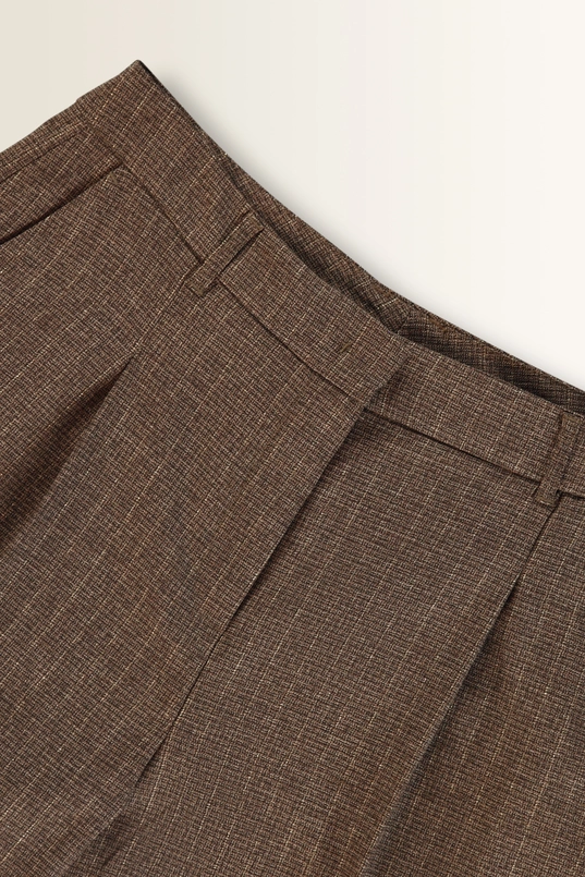 Rechte pantalon met lurexstreep