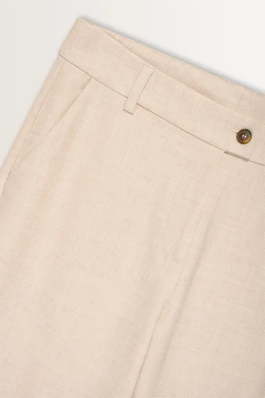 Rechte pantalon met stretch