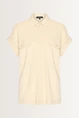 Rechtvallende blouse met knoopsluiting