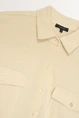 Rechtvallende blouse met knoopsluiting