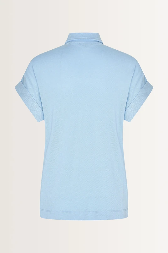 Rechtvallende blouse met knoopsluiting