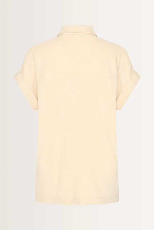 Rechtvallende blouse met knoopsluiting