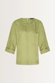 Rechtvallende blouse met subtiele glans