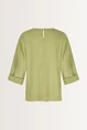 Rechtvallende blouse met subtiele glans