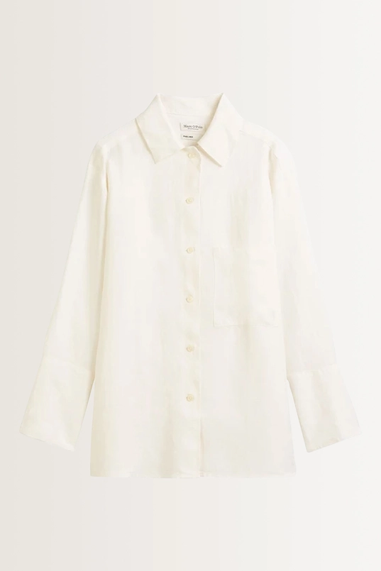 Rechtvallende linnen blouse Marc O'Polo