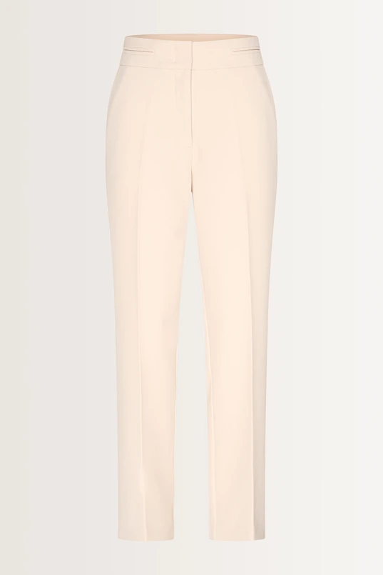 Rechtvallende pantalon met persvouwen