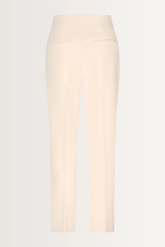 Rechtvallende pantalon met persvouwen