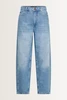 Relaxed fit barrel leg jeans