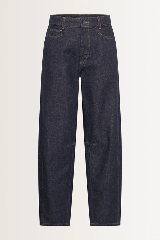 Relaxed fit barrel leg jeans