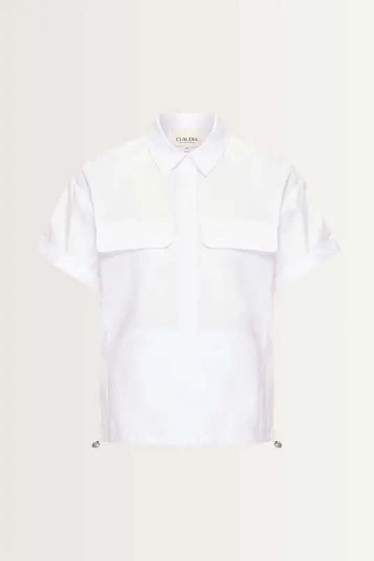 Relaxed fit blouse verstelbare zoom