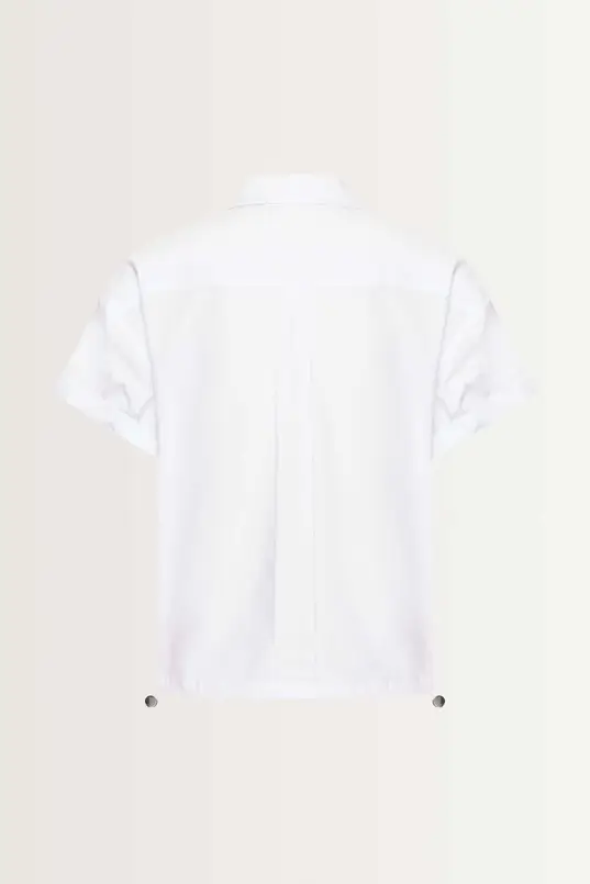 Relaxed fit blouse verstelbare zoom