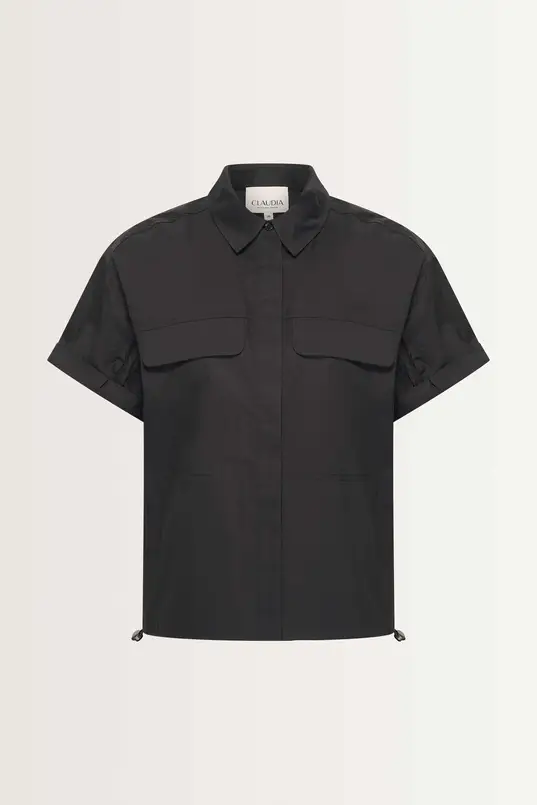 Relaxed fit blouse verstelbare zoom
