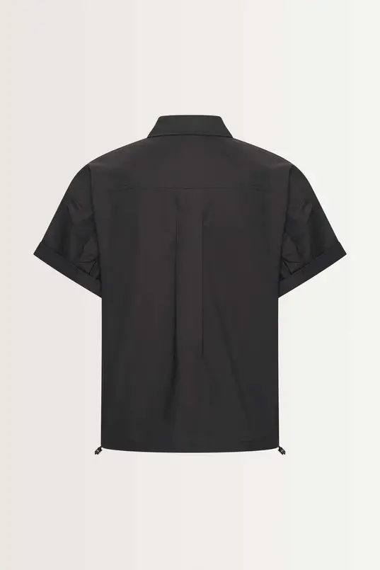Relaxed fit blouse verstelbare zoom