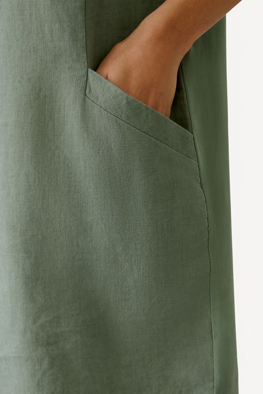 Relaxed fit linnen jurk OUI