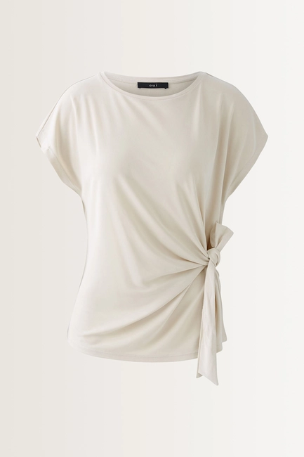 Relaxed fit top met strikaccent OUI