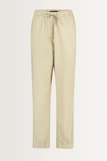 Relaxte broek met strikceintuur
