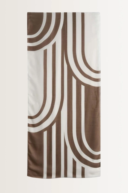 Retro shawl met grafisch dessin Bailee Someday
